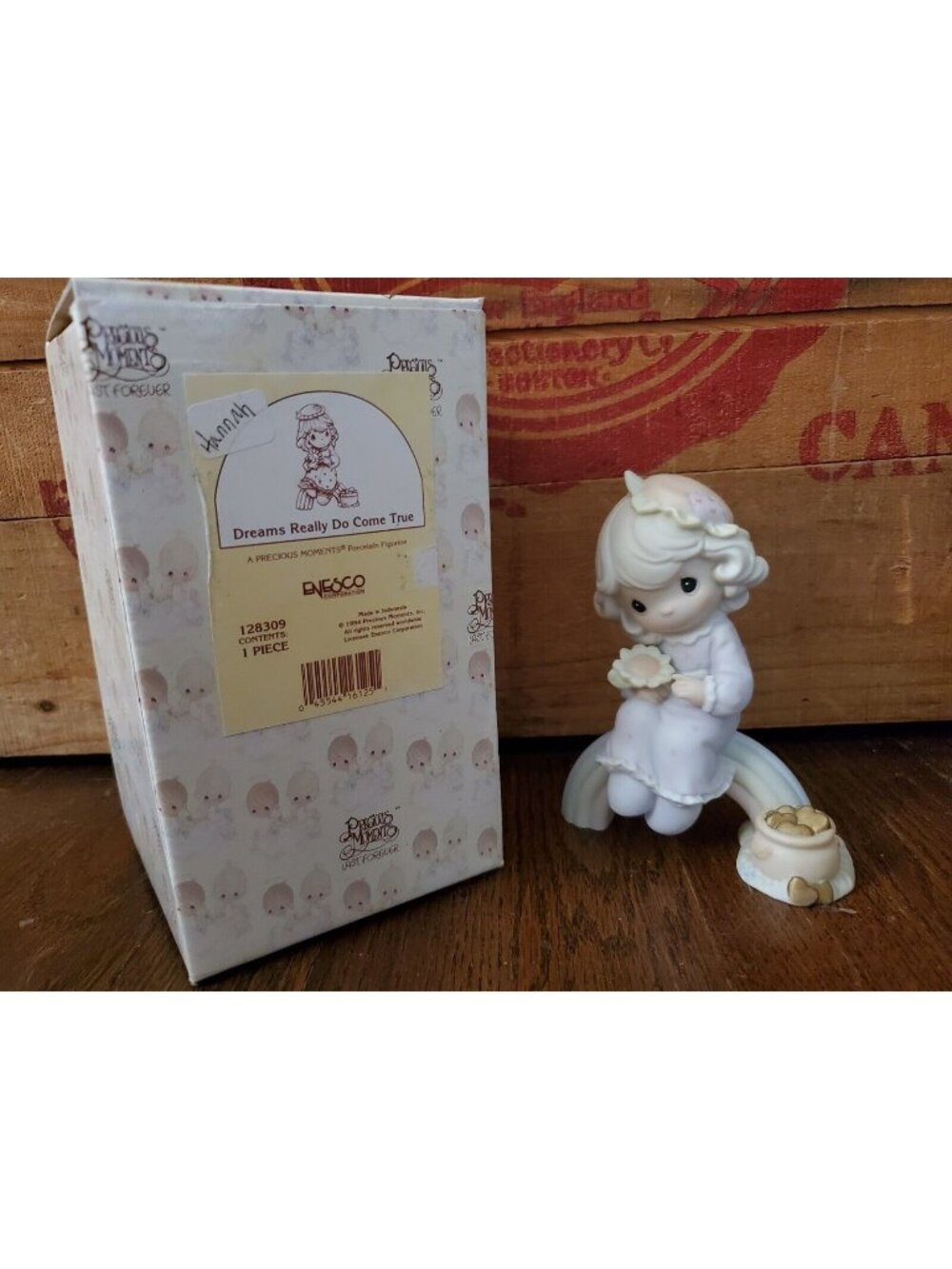 Vtg DREAMS REALLY DO COME TRUE Precious Moments Box All  Enesco 1994